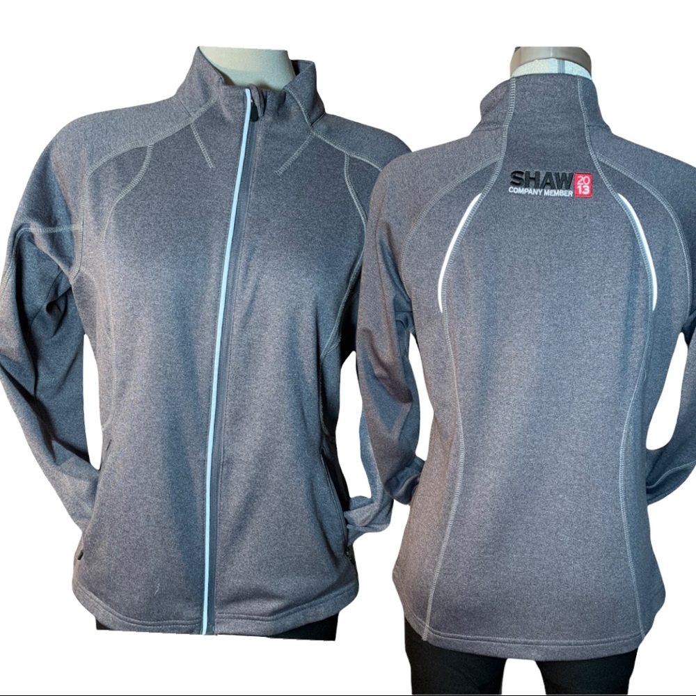 Grey Long Sleeves Sport Jacket Size M